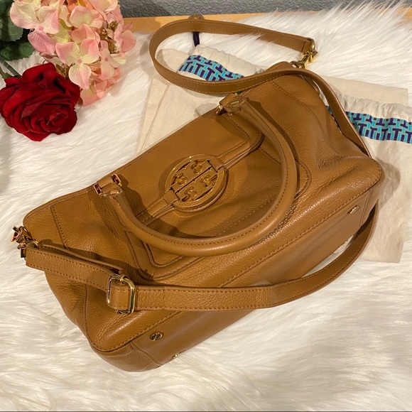 Tory Burch Handbags - Tory Burch Amanda Mini Satchel (Royal Tan)